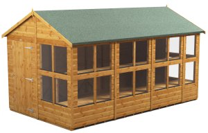 Power 14x8 Apex Potting Shed - Single Door